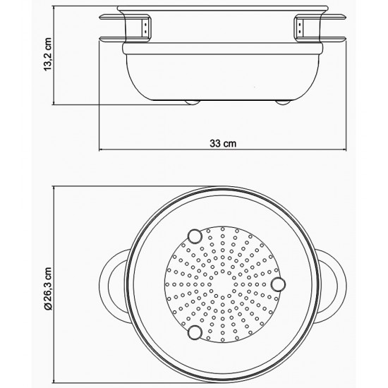 Cozi Vapor 24cm 5,6 Litros Solar Aço Inox Tramontina